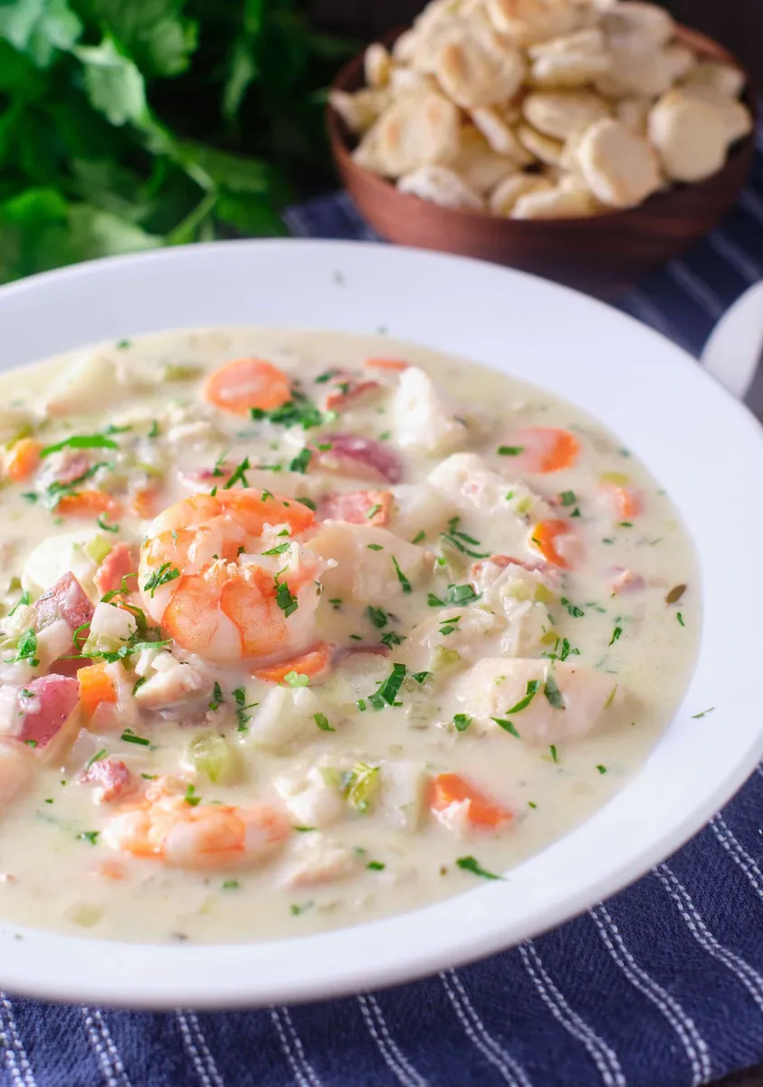 Heppy's seafood chowder